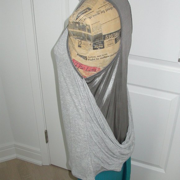 Silver Sling Back Tank Top - Picture 4 of 6